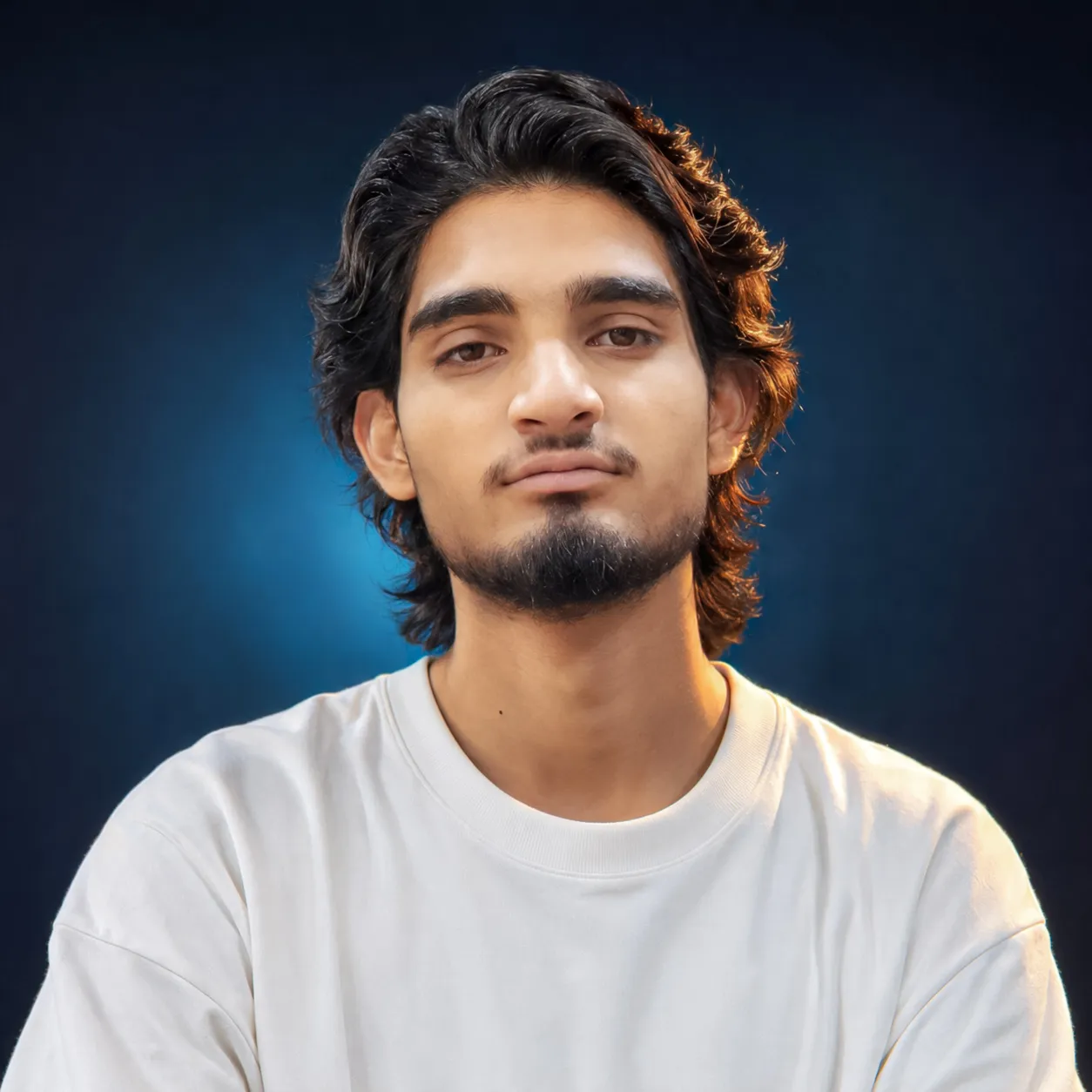 Portrait of Ammar Haider, multimedia designer and video editor at Studio Helper.